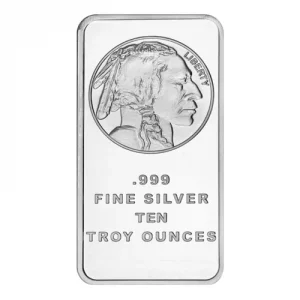 10 oz silvertowne buffalo silver bar